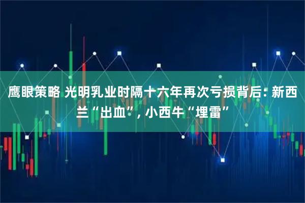 鹰眼策略 光明乳业时隔十六年再次亏损背后: 新西兰“出血”, 小西牛“埋雷”